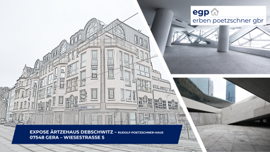 Praxis zur Miete provisionsfrei 10 € 5 Zimmer 142 m² Bürofläche Wiesestrasse 5 Debschwitz 1 Gera 07548