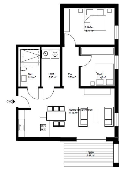 Studio zur Miete 1.090 € 3 Zimmer 87,7 m²<br/>Wohnfläche 1.<br/>Geschoss ab sofort<br/>Verfügbarkeit Innenstadt Neunkirchen 66538