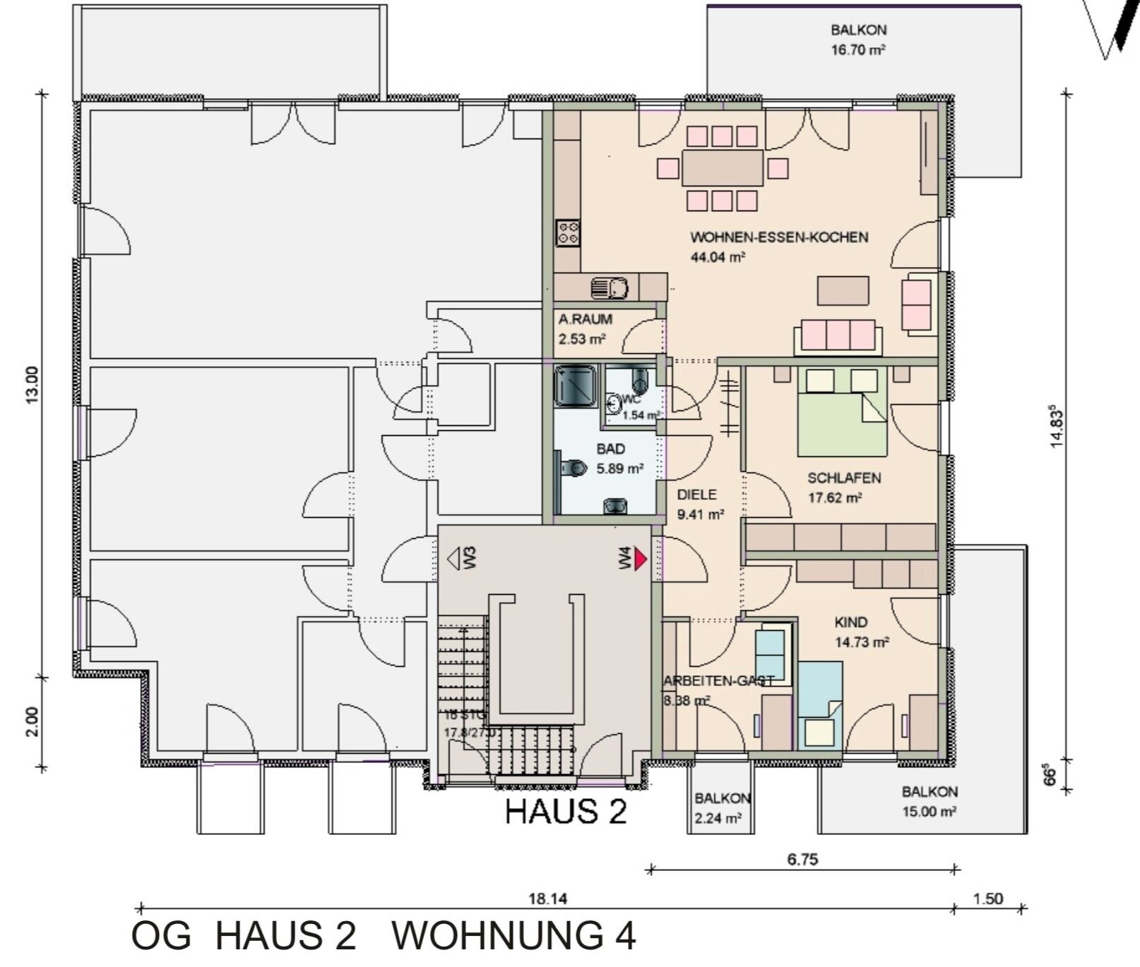 Wohnung zum Kauf provisionsfrei 734.000 € 4 Zimmer 118,6 m²<br/>Wohnfläche 1.<br/>Geschoss ab sofort<br/>Verfügbarkeit Alte Frankfurter Str.42 Waldhof - Mitte Mannheim 68305