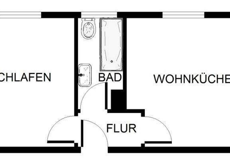 Wohnung zur Miete 550 € 2 Zimmer 45,8 m² frei ab 21.03.2026 Dellmannsfeld 54 Überruhr-Hinsel Essen 45277