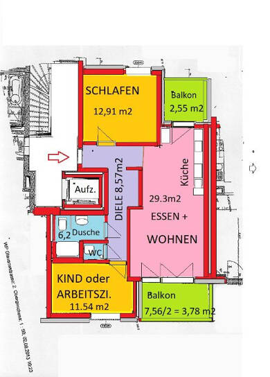 Wohnung zum Kauf 340.000 € 3 Zimmer 76 m² Röthenbach b Schweinau Nürnberg 90451