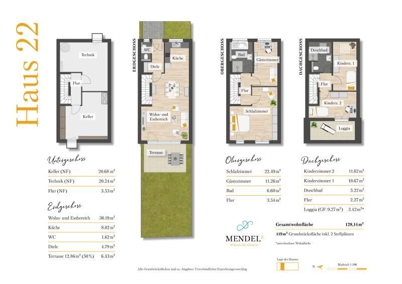 Reihenmittelhaus zum Kauf provisionsfrei 534.300 € 5 Zimmer 128,1 m²<br/>Wohnfläche 119 m²<br/>Grundstück Zwenkau Zwenkau 04442