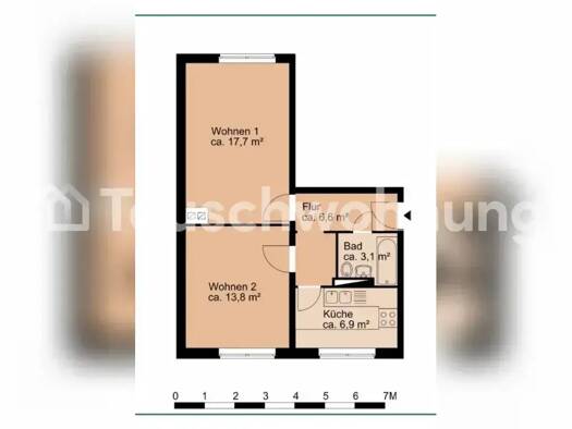 Wohnung zur Miete Tauschwohnung 390 € 2 Zimmer 48 m² 3. Geschoss Adlershof Berlin 12489