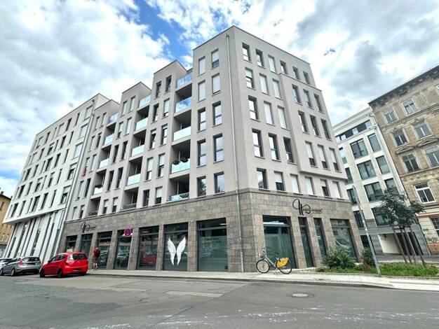 Wohnung zur Miete 1.126 € 3 Zimmer 85,8 m² 3. Geschoss Chopinstraße 2 Zentrum-Ost Leipzig-Zentrum Mitte 04103