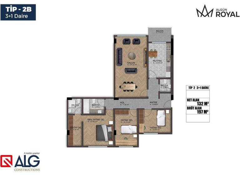 Wohnung zum Kauf 222.750 € 4 Zimmer 165 m² Düzce 81100