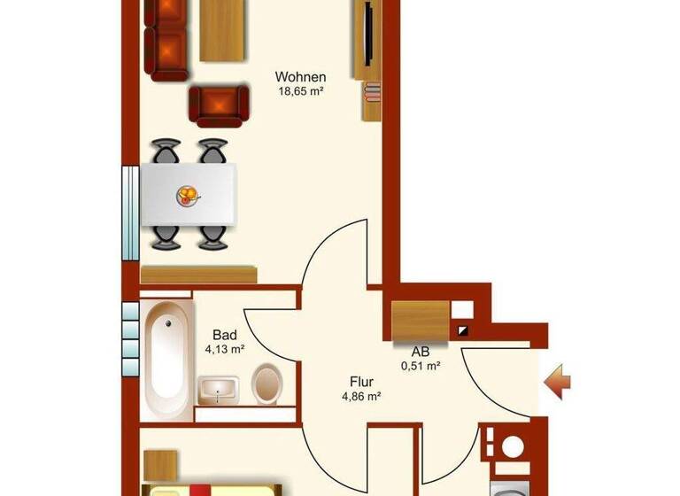 Wohnung zur Miete 995 € 2 Zimmer 48 m² 1. Geschoss frei ab sofort Garmisch Garmisch-Partenkirchen 82467