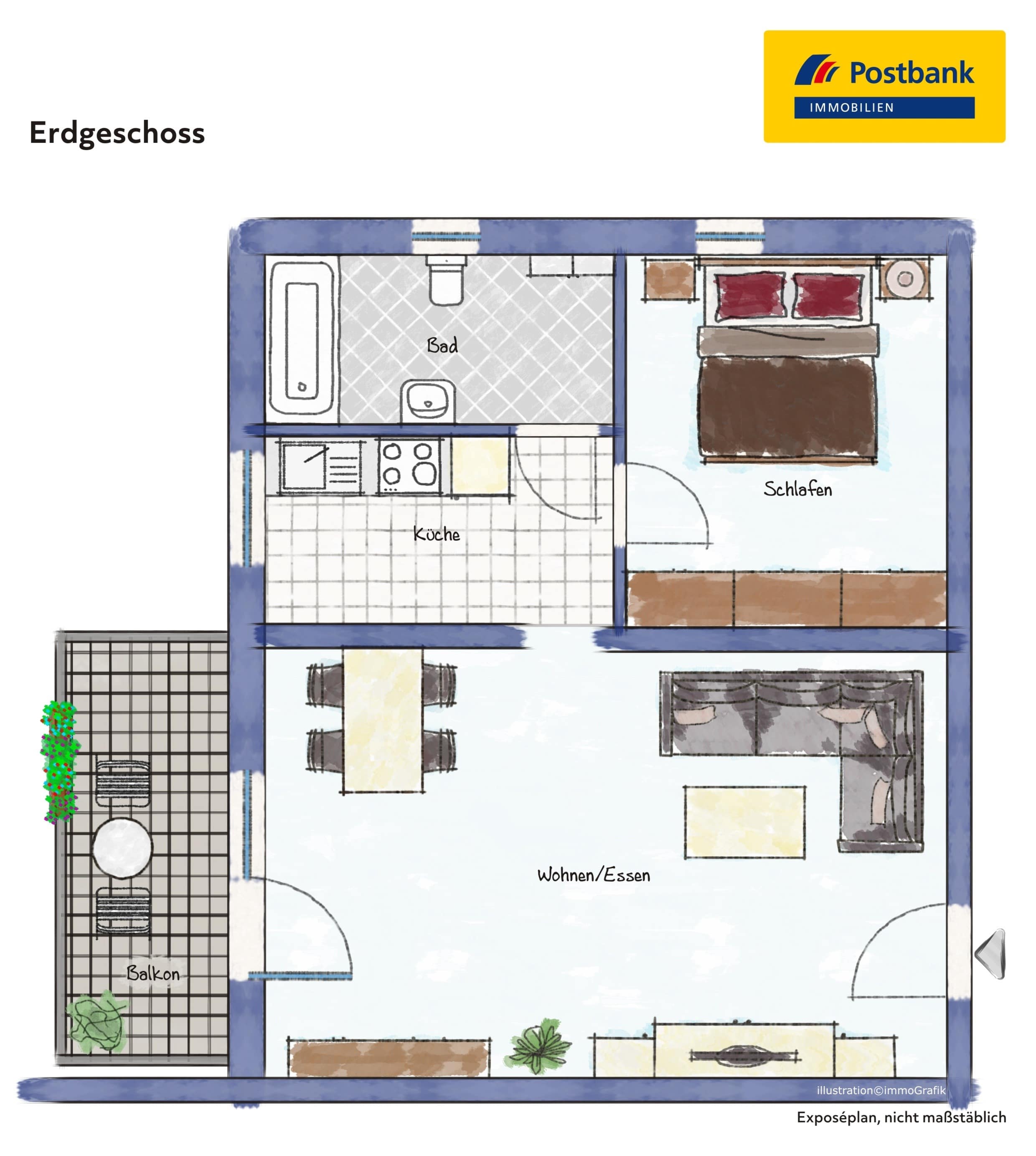 Wohnung zum Kauf 87.000 € 2 Zimmer 58 m²<br/>Wohnfläche Schiffweiler Schiffweiler 66578