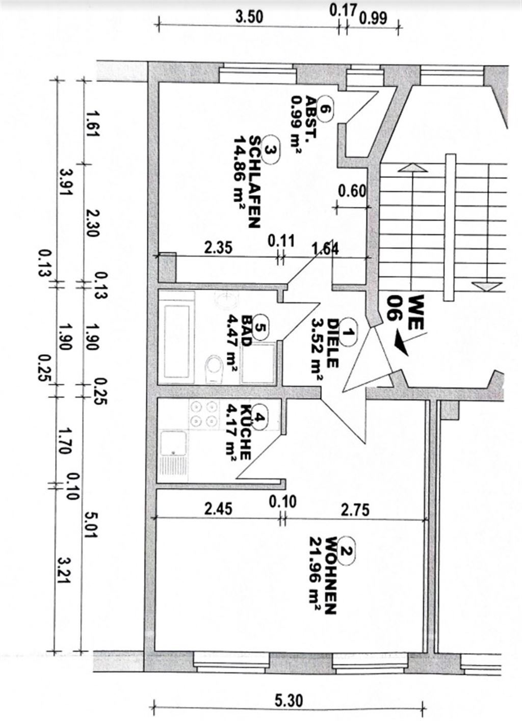 Wohnung zur Miete 255 € 2 Zimmer 51,3 m²<br/>Wohnfläche 2.<br/>Geschoss ab sofort<br/>Verfügbarkeit Hans-Sachs-Straße 34 Lutherviertel 220 Chemnitz 09126