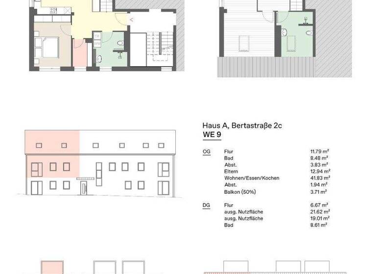 Wohnung zum Kauf - Erstbezug 589.500 € 4 Zimmer 99,8 m² 2. Geschoss Obernauer Kolonie Aschaffenburg 63743