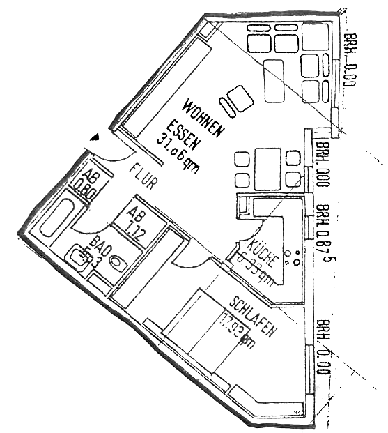 Immobilie zum Kauf als Kapitalanlage geeignet 210.000 € 2 Zimmer 62 m²<br/>Fläche Rodensteinstraße 22 Mitte Bensheim 64625