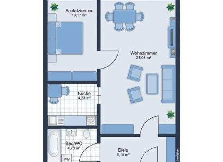Wohnung zum Kauf 189.000 € 2 Zimmer 50 m² 16. Geschoss Bretzenheim Mainz / Bretzenheim 55128
