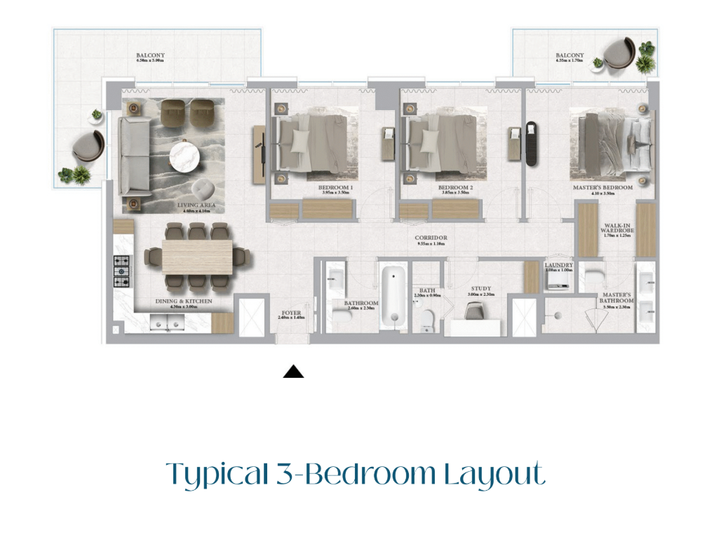 Wohnung zum Kauf 1.182.400 € 4 Zimmer 160,1 m²<br/>Wohnfläche 01.12.2028<br/>Verfügbarkeit Dubai