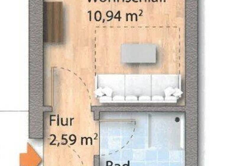 Studio zum Kauf 129.000 € 1,5 Zimmer 17,6 m² Hinterthal 5761