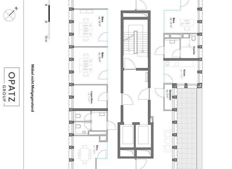 Bürofläche zur Miete 13,90 € 356,1 m² Bürofläche Kommodore-Ziegenbein-Allee 3 Handelshäfen Bremen 28217