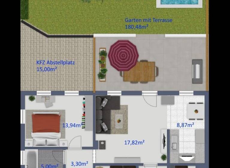 Wohnung zum Kauf 275.000 € 3 Zimmer 75,5 m² EG Achau 2481