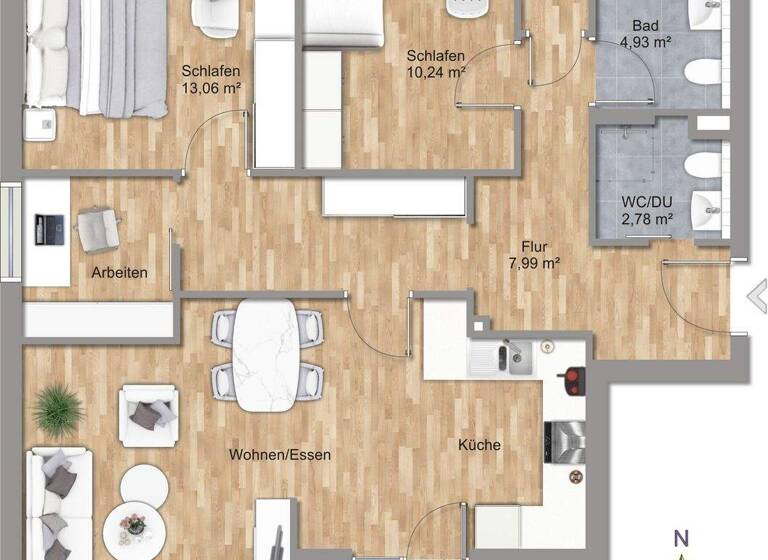 Wohnung zum Kauf - Erstbezug provisionsfrei 919.000 € 3,5 Zimmer 85 m² 6. Geschoss Hadern München / Kleinhadern 81375