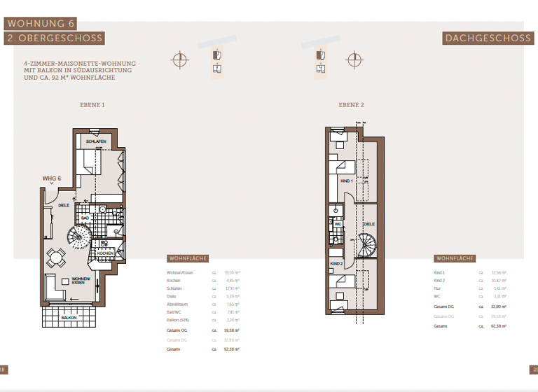Maisonette zum Kauf - Erstbezug 535.000 € 4 Zimmer 92,4 m² 2. Geschoss Sickenhausen Reutlingen-Sickenhausen 72768