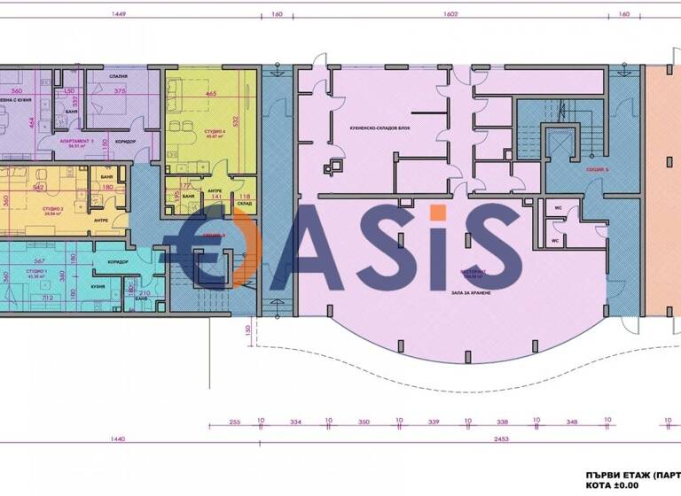 Studio zum Kauf provisionsfrei 69.000 € 1 Zimmer 39 m² 1. Geschoss ulitsa "Knjaz Boris I" 217 Pomorie 8201