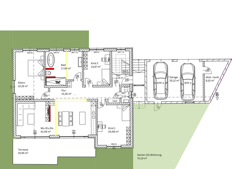 Terrassenwohnung zum Kauf provisionsfrei 580.592 € 4 Zimmer 147,4 m² EG frei ab 01.07.2026 Ringstraße 11 Ernsgaden 85119