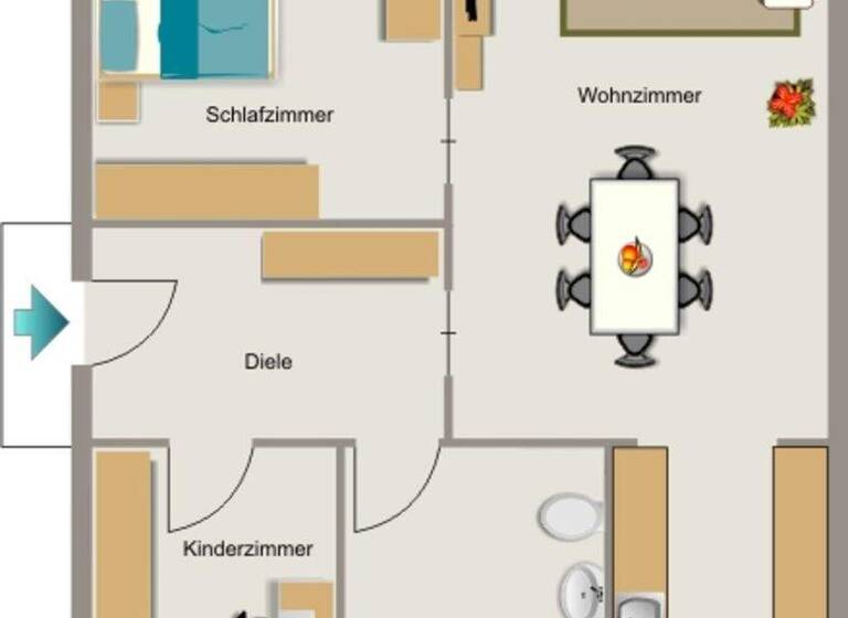 Wohnung zur Miete 461 € 3 Zimmer 48,7 m² EG Wilhelmshavener Straße 38 Lirich-Nord Oberhausen 46049