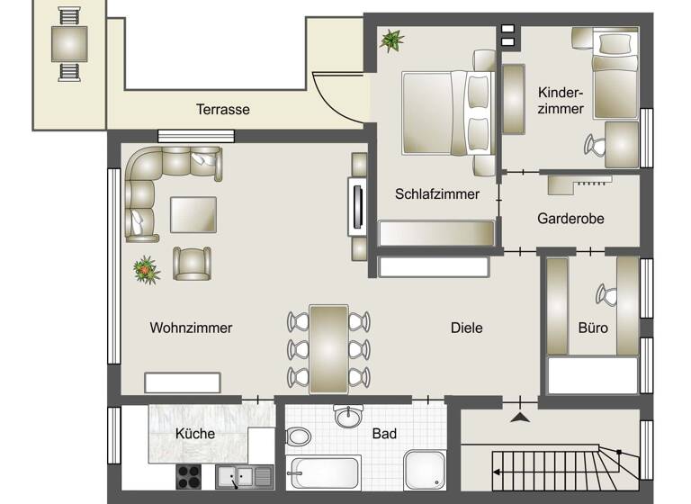 Wohnung zum Kauf 165.000 € 4 Zimmer 117 m²<br/>Wohnfläche Rath Nideggen 52385