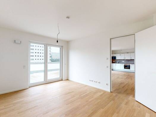 Penthouse zur Miete 1.135 € 2 Zimmer 60,3 m² 7. Geschoss Lyoner Straße Schwanheim West 60528