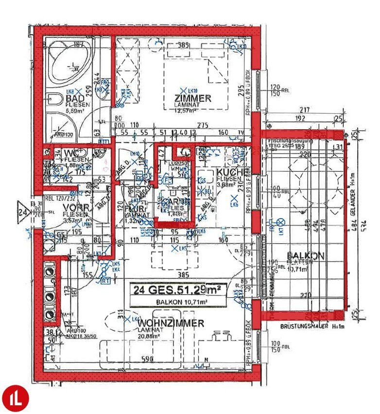 Terrassenwohnung zum Kauf 297.000 € 51 m²<br/>Wohnfläche 2.<br/>Geschoss Wiener Neudorf 2351