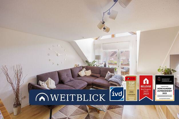 Maisonette zur Miete 1.200 € 3,5 Zimmer 94,4 m² 3. Geschoss Aldingen 207 Remseck am Neckar 71686