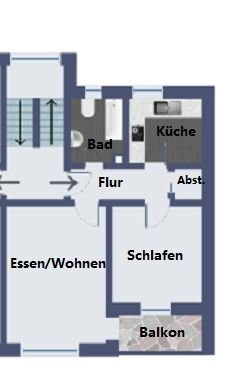 Wohnung zum Kauf 139.000 € 2 Zimmer 54 m²<br/>Wohnfläche EG<br/>Geschoss Burglengenfeld Burglengenfeld 93133