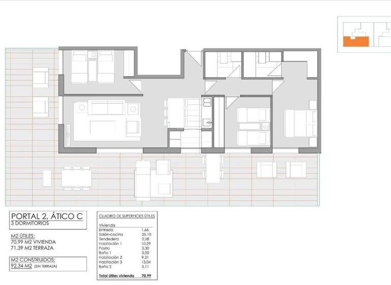 Penthouse zum Kauf 525.000 € 3 Zimmer 92 m² Jávea - Xàbia 03730