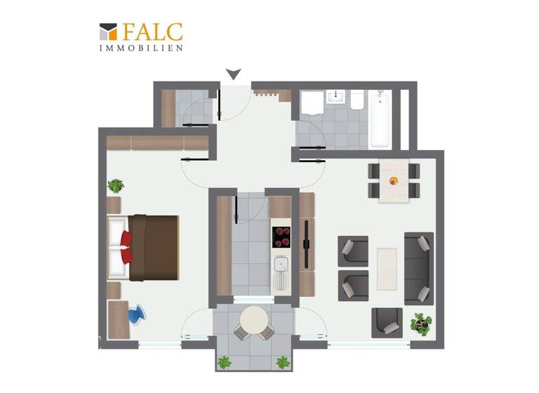 Wohnung zum Kauf provisionsfrei 260.000 € 2 Zimmer 62,4 m² Waldhäuser-Ost Tübingen 72076