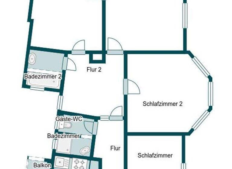 Wohnung zum Kauf 420.000 € 4 Zimmer 104,3 m² 2. Geschoss Bad Cannstatt Stuttgart 70372