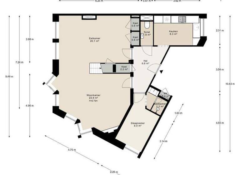 Haus zum Kauf 1.250.000 € 4 Zimmer 129 m² jan van eijckstraat 8 2 amsterdam 1077 LJ