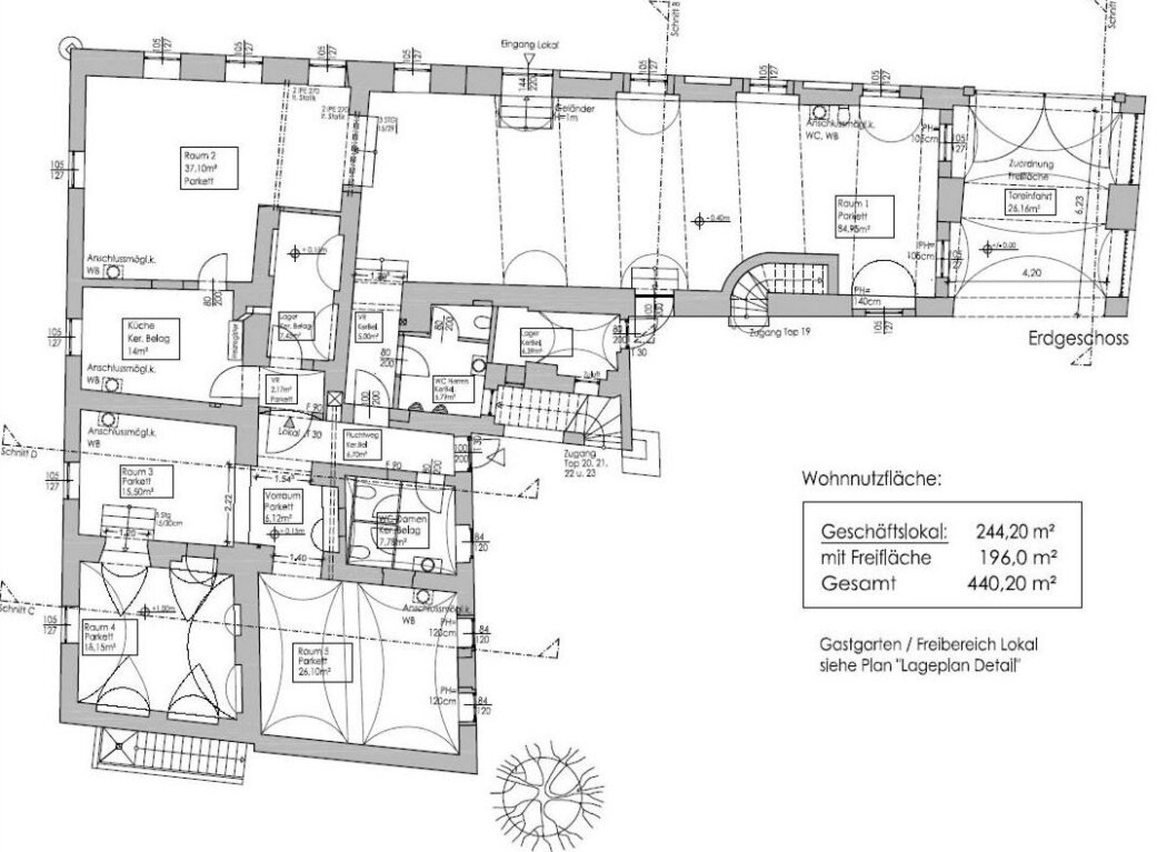 Bürofläche zur Miete 9,01 € 5 Zimmer 244,2 m²<br/>Bürofläche Wien 1110