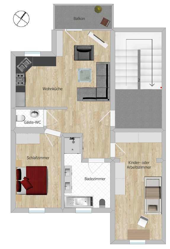 Wohnung zum Kauf provisionsfrei als Kapitalanlage geeignet 328.500 € 4 Zimmer 78,6 m²<br/>Wohnfläche Bärensteiner Straße Striesen-Ost (Bärensteiner Str.) Dresden 01277