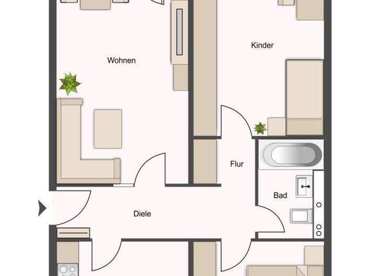 Wohnung zur Miete 920 € 3 Zimmer 82,9 m² 3. Geschoss frei ab 01.03.2026 Mittelfeld Lüneburg 21339