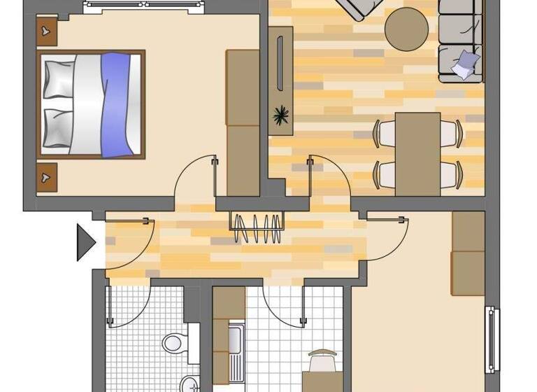 Wohnung zur Miete 439 € 3,5 Zimmer 62,6 m² 2. Geschoss Wiebringhausstraße 10 Hassel Gelsenkirchen 45896
