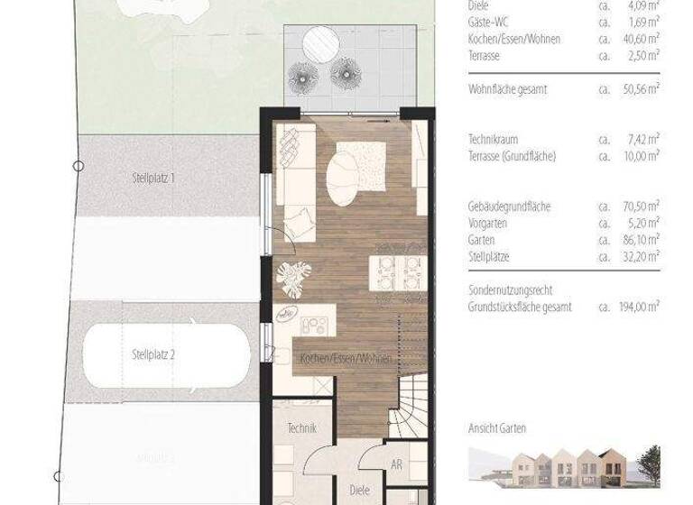 Reihenendhaus zum Kauf provisionsfrei 627.000 € 4 Zimmer 103 m² 194 m² Grundstück Hirnerweg 6 Brackenheim 74336