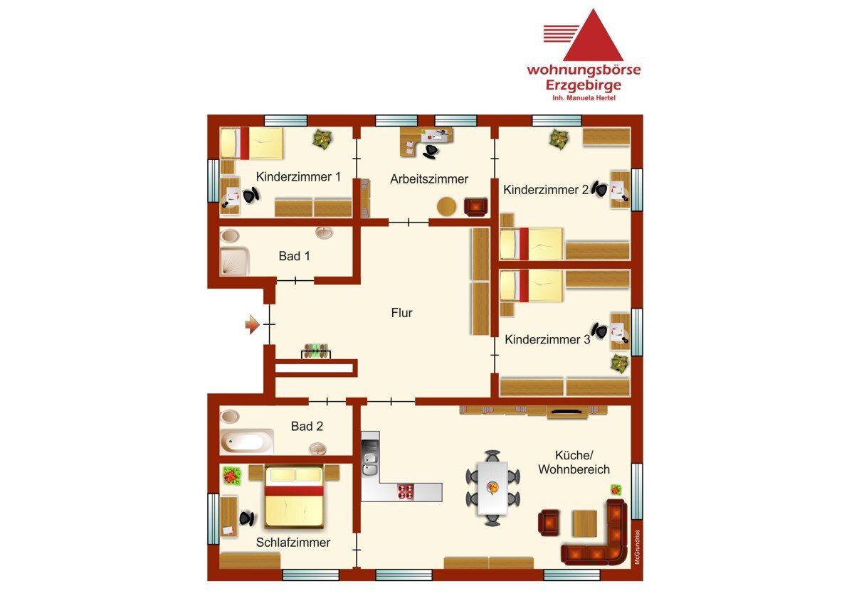 Wohnung zur Miete 850 € 6 Zimmer 120 m²<br/>Wohnfläche 01.03.2025<br/>Verfügbarkeit August-Bebel-Straße 122 Beierfeld Grünhain / Beierfeld 08344