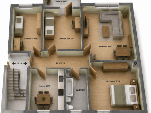 Wohnung zum Kauf 98.000 € 4 Zimmer 85 m² Idar-Oberstein 55743