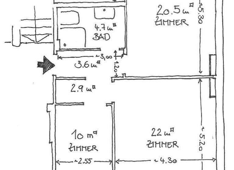 Wohnung zur Miete 1.185 € 3 Zimmer 69,7 m² 2. Geschoss frei ab 01.06.2026 Ringbahnstraße 17 Neukölln Berlin 12051