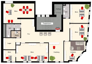 Bürogebäude zur Miete 1.399 € 6 Zimmer 178 m² Bürofläche Unna - Mitte Unna 59423