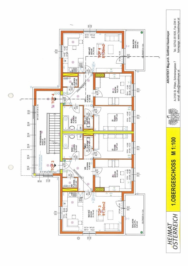 Wohnung zur Miete 692 € 3 Zimmer 81,2 m²<br/>Wohnfläche 1.<br/>Geschoss Am Weißen Kreuz, Kirnberg Kirnberg an der Mank 3241