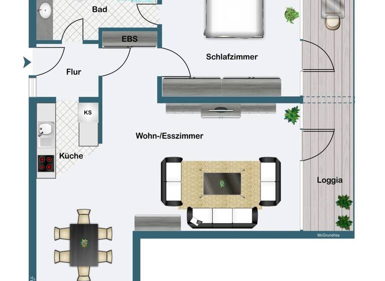 Wohnung zum Kauf 360.000 € 2 Zimmer 67 m² 2. Geschoss frei ab sofort Düsternbrook Kiel 24105