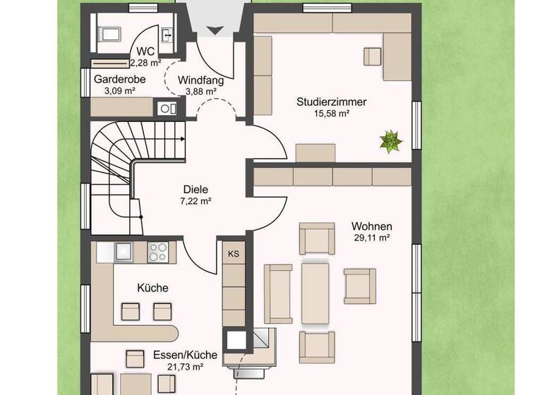 Einfamilienhaus zum Kauf 1.198.000 € 5 Zimmer 176 m² 600 m² Grundstück frei ab sofort Grafing 85567