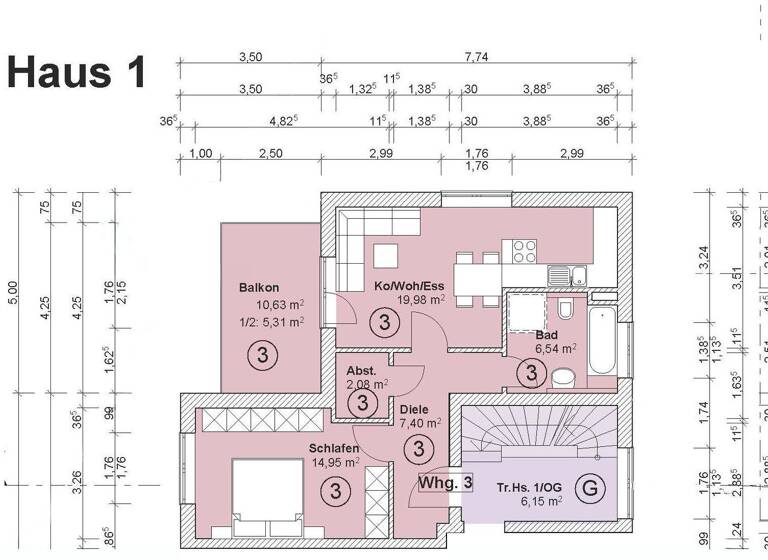 Wohnung zum Kauf provisionsfrei 324.000 € 2 Zimmer 56,3 m² Karlskroner Straße 27 Zuchering Ingolstadt / Zuchering 85051