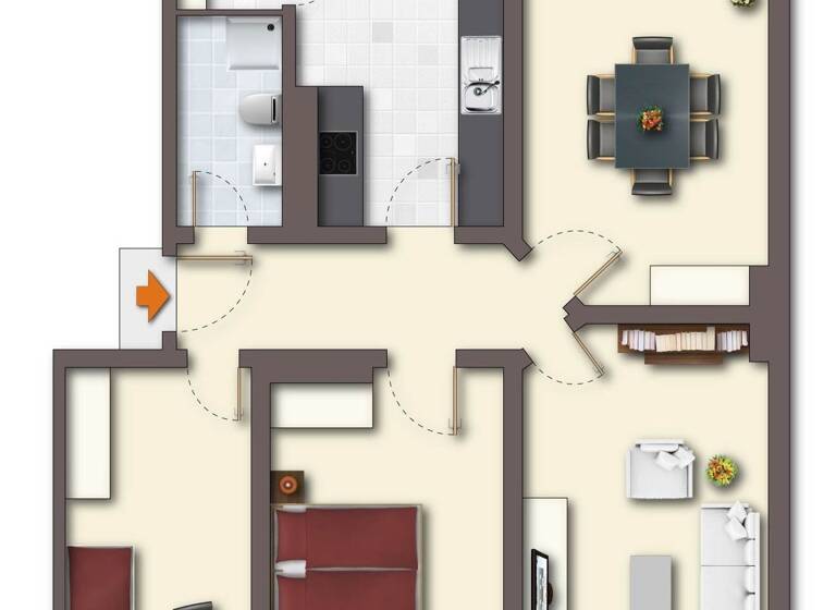 Wohnung zum Kauf 329.900 € 4 Zimmer 92,1 m² 2. Geschoss Innenstadt Bielefeld 33615