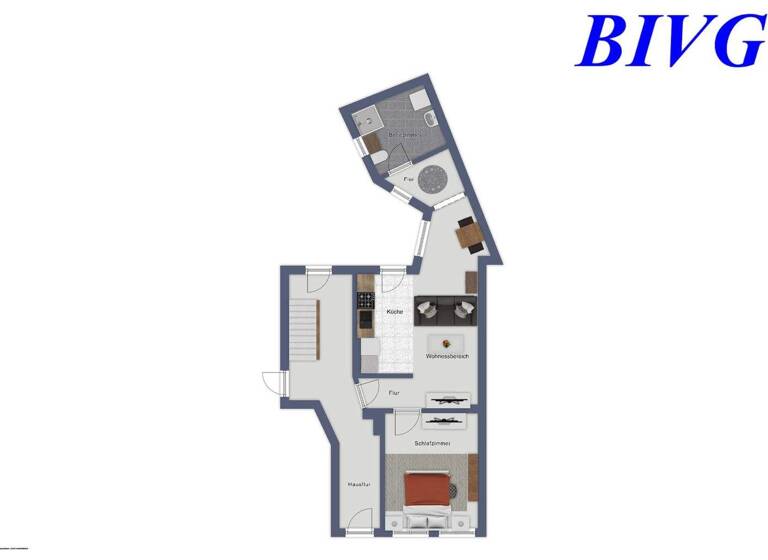 Wohnung zum Kauf 109.000 € 2 Zimmer 52,5 m² 1. Geschoss frei ab sofort Dom Brandenburg an der Havel 14776