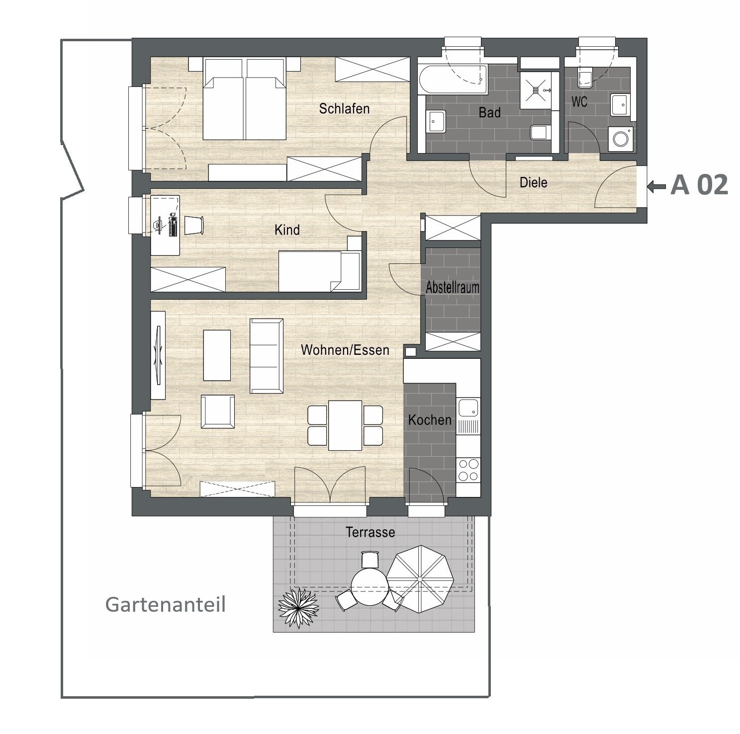 Wohnung zur Miete 1.470 € 3 Zimmer 98 m²<br/>Wohnfläche EG<br/>Geschoss 01.03.2025<br/>Verfügbarkeit Dreihöhenstr. 24 Schwaig Schwaig bei Nürnberg 90571