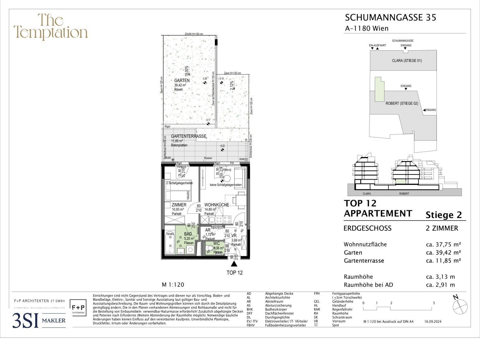 Büro-/Praxisfläche zum Kauf 262.900 € 2 Zimmer Schumanngasse 35 Wien 1180